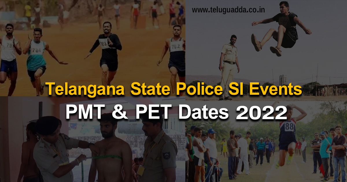 Telangana State Police SI Events 2022