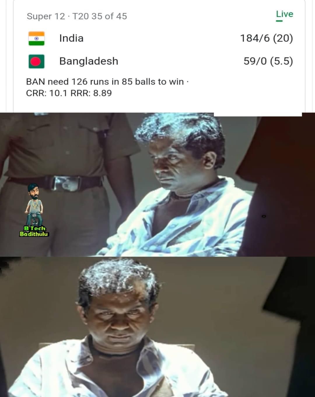 memes on india Vs bangladesh match..