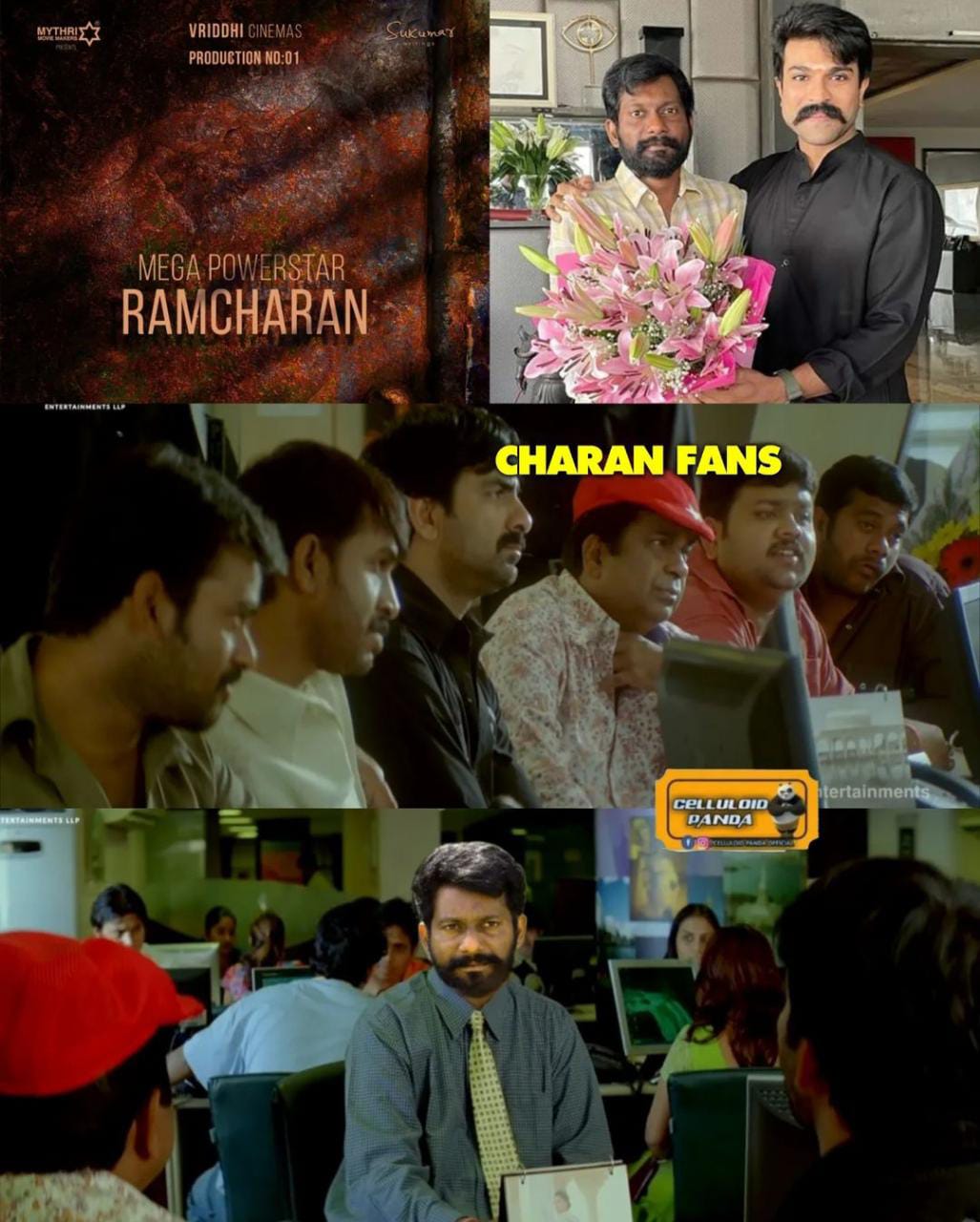 memes on ram charan bucchibabu movie announcement..!!
