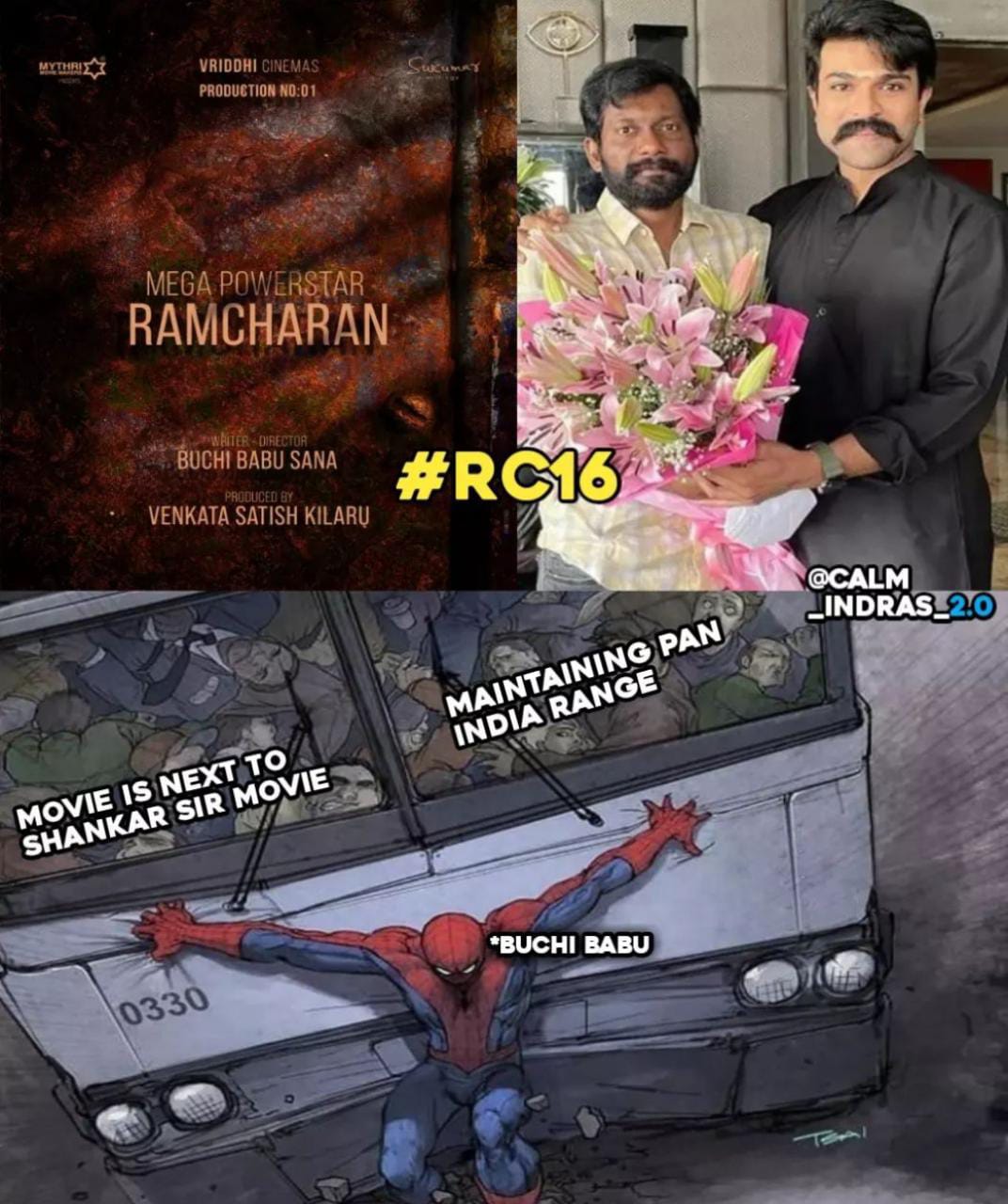 memes on ram charan bucchibabu movie announcement..!!