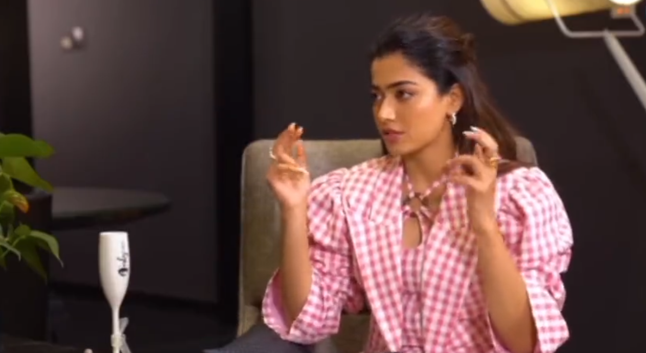 rashmika mandanna gets strong reaction from rishab shetty..