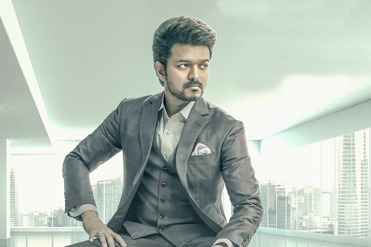 thalapathy vijay again takes number one place in pan india star heros list..