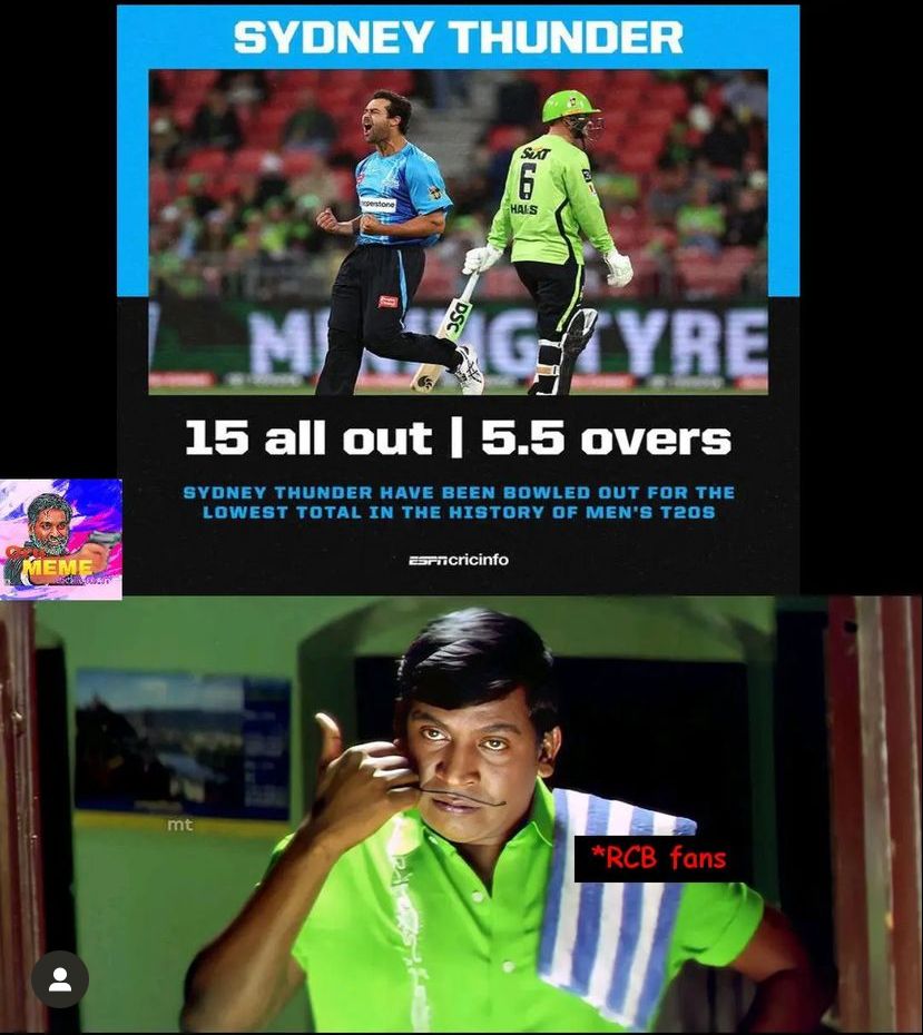 memes about sydney low score in t 20 .!! 