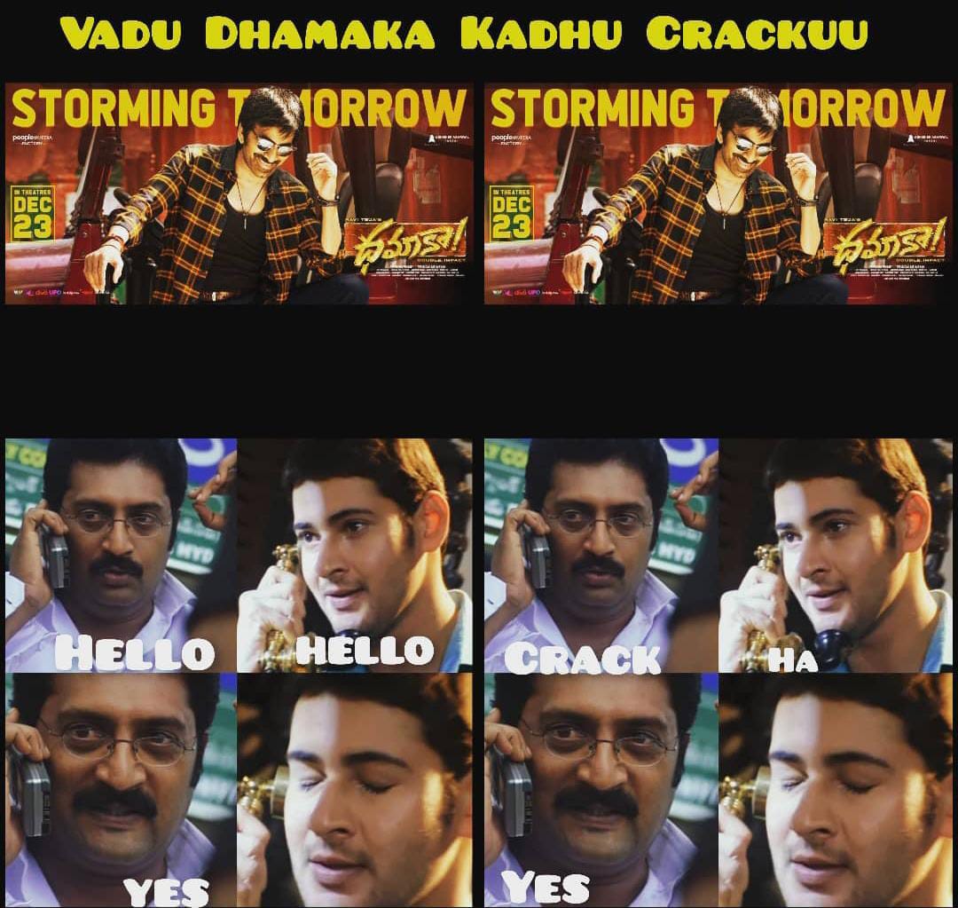 memes on dhamaka movie hit talk..!!