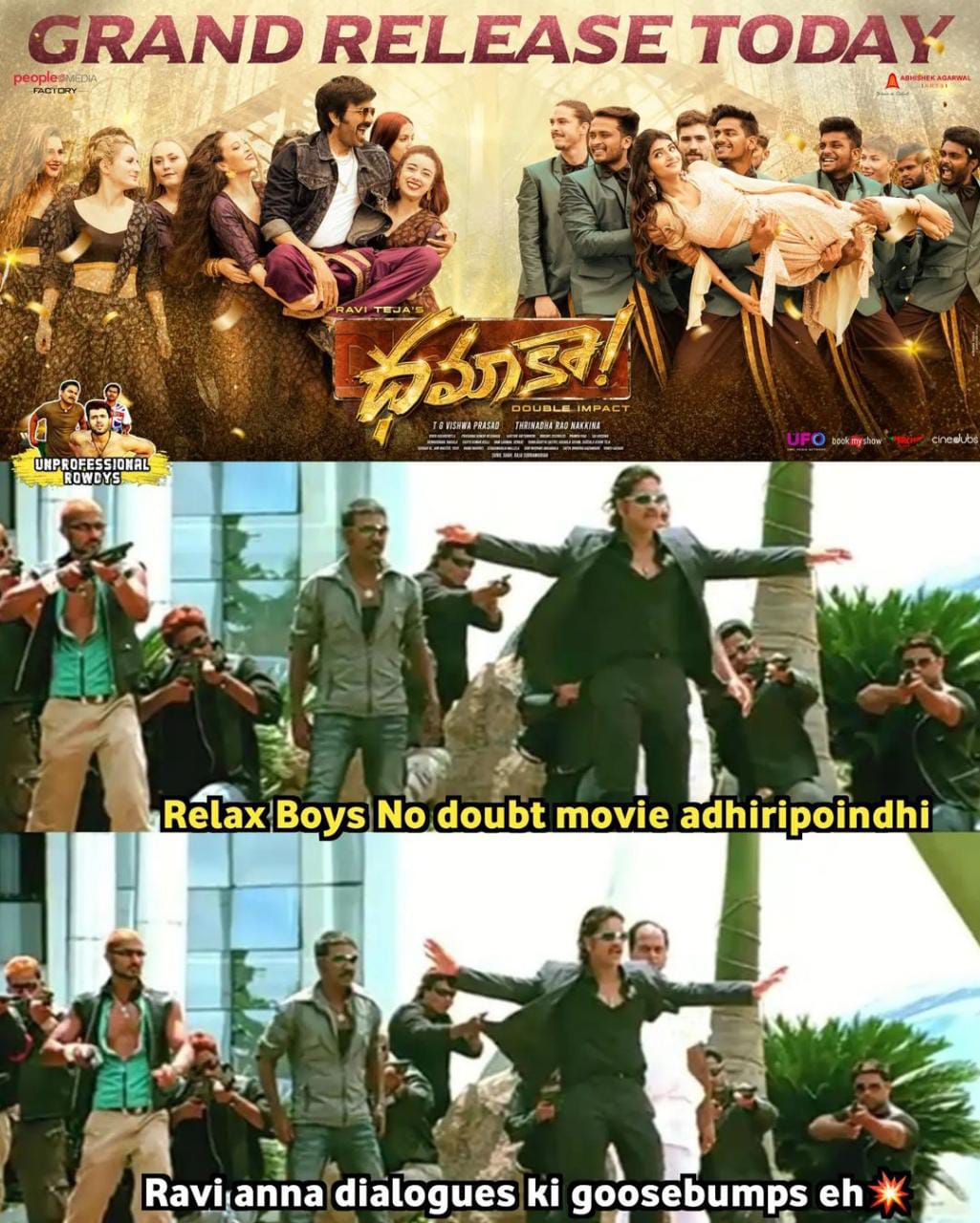 memes on dhamaka movie hit talk..!!