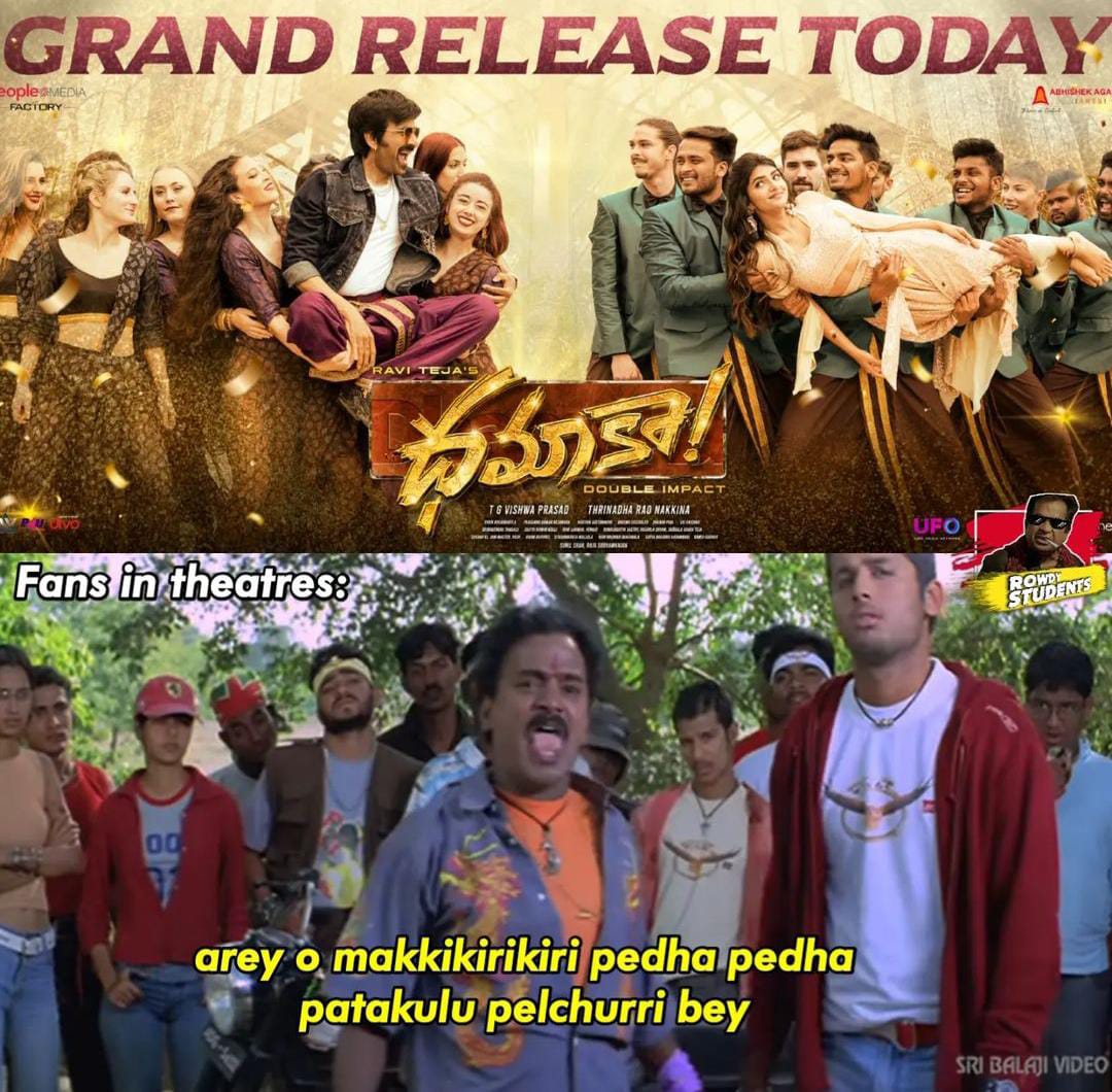 memes on dhamaka movie hit talk..!!