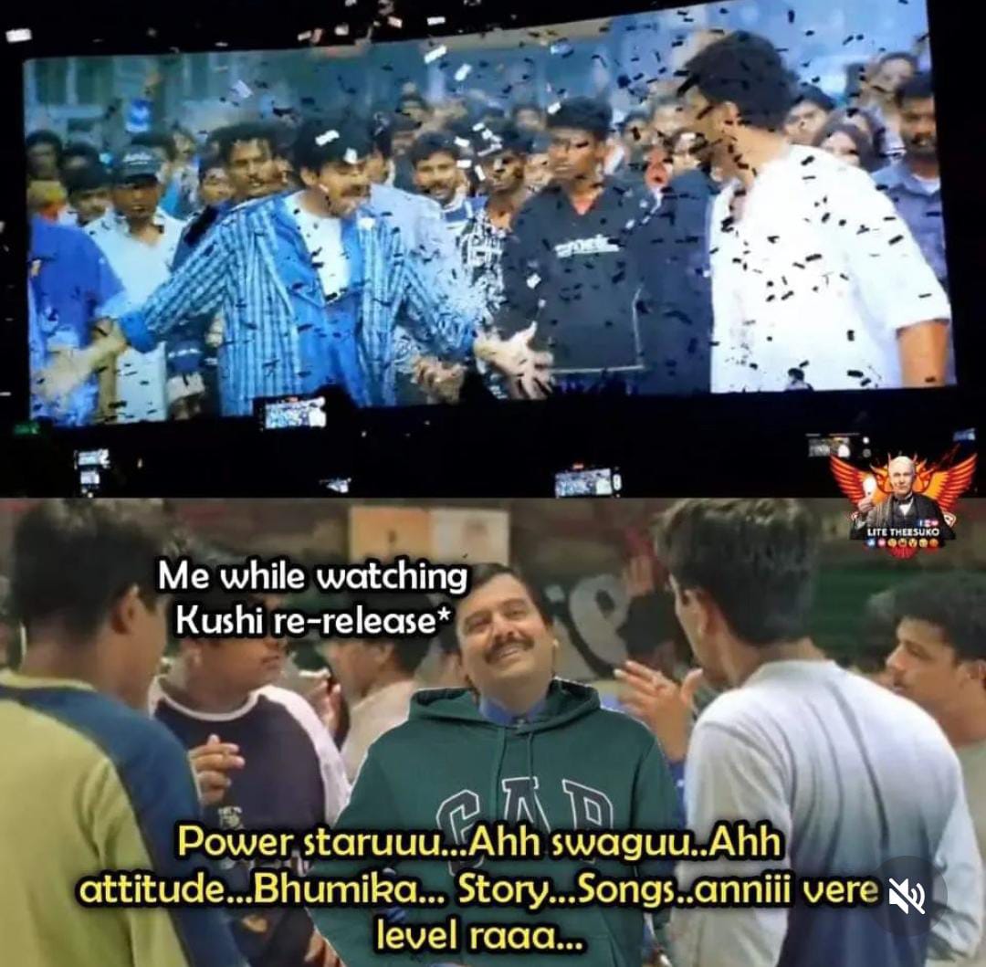 memes on kushi movie re release..