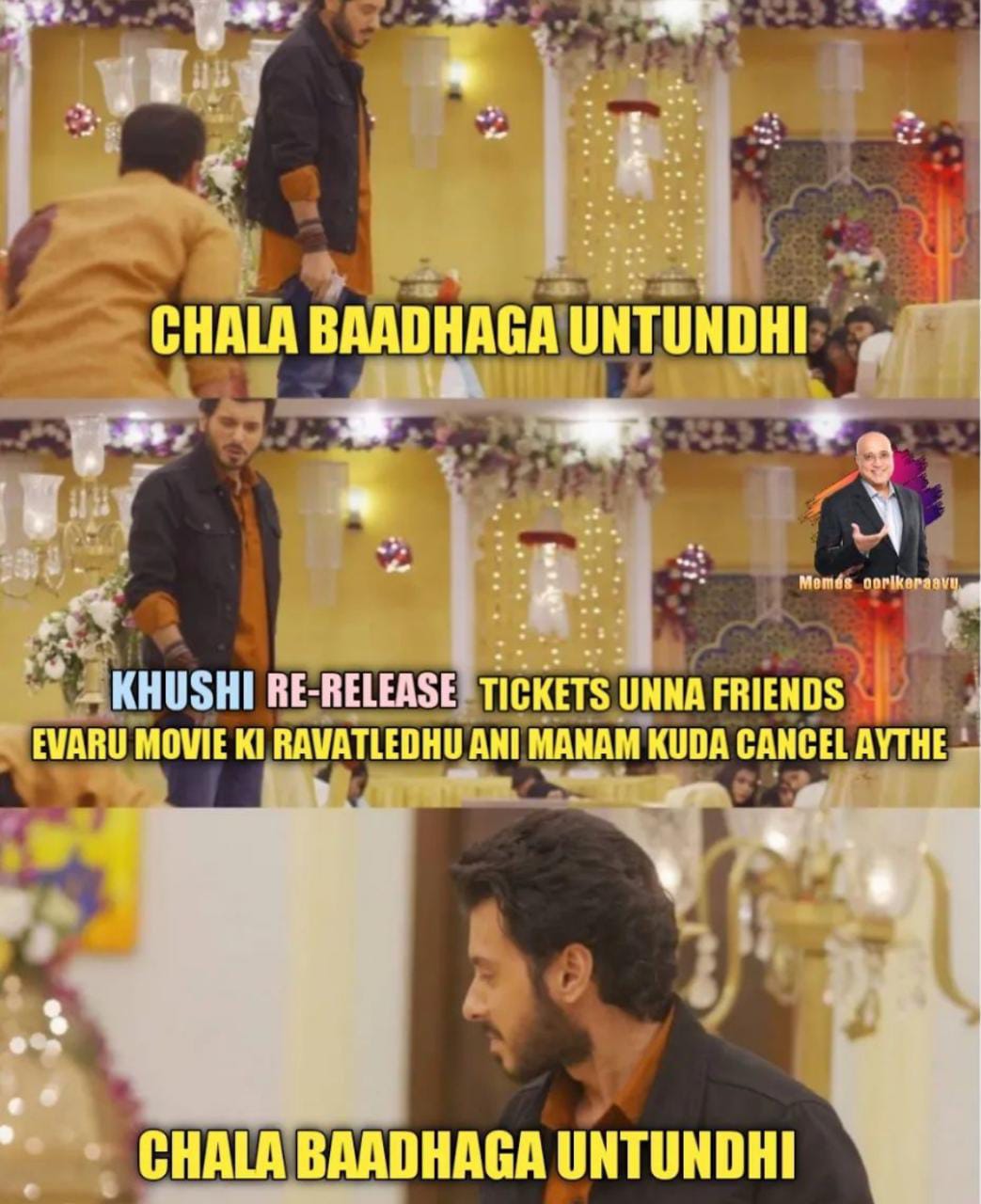 memes on kushi movie re release..