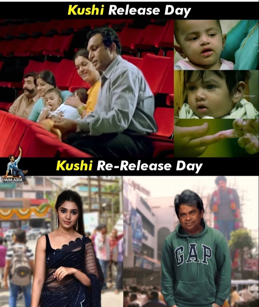 memes on kushi movie re release..