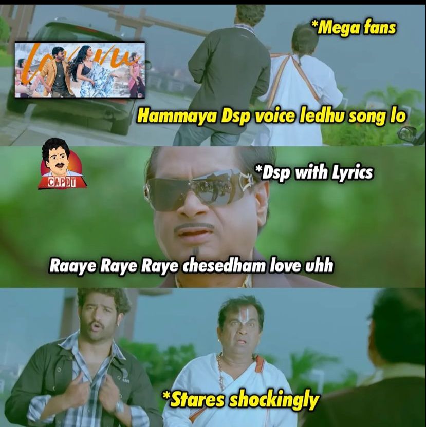 memes on 'sridevi chiranjeevi' song..