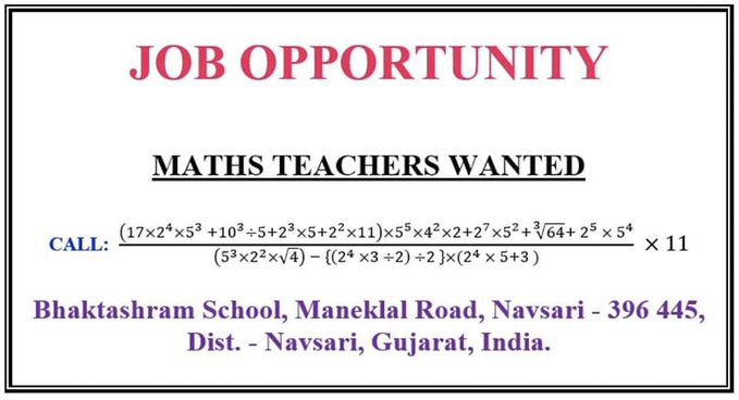 creative advertisement by gujarat school..