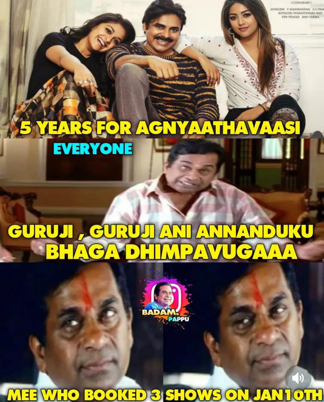 memes on agnathavasi movie..!!