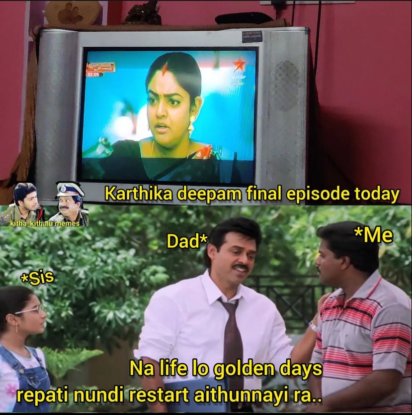 memes on karthika deepam serial ending.. 
