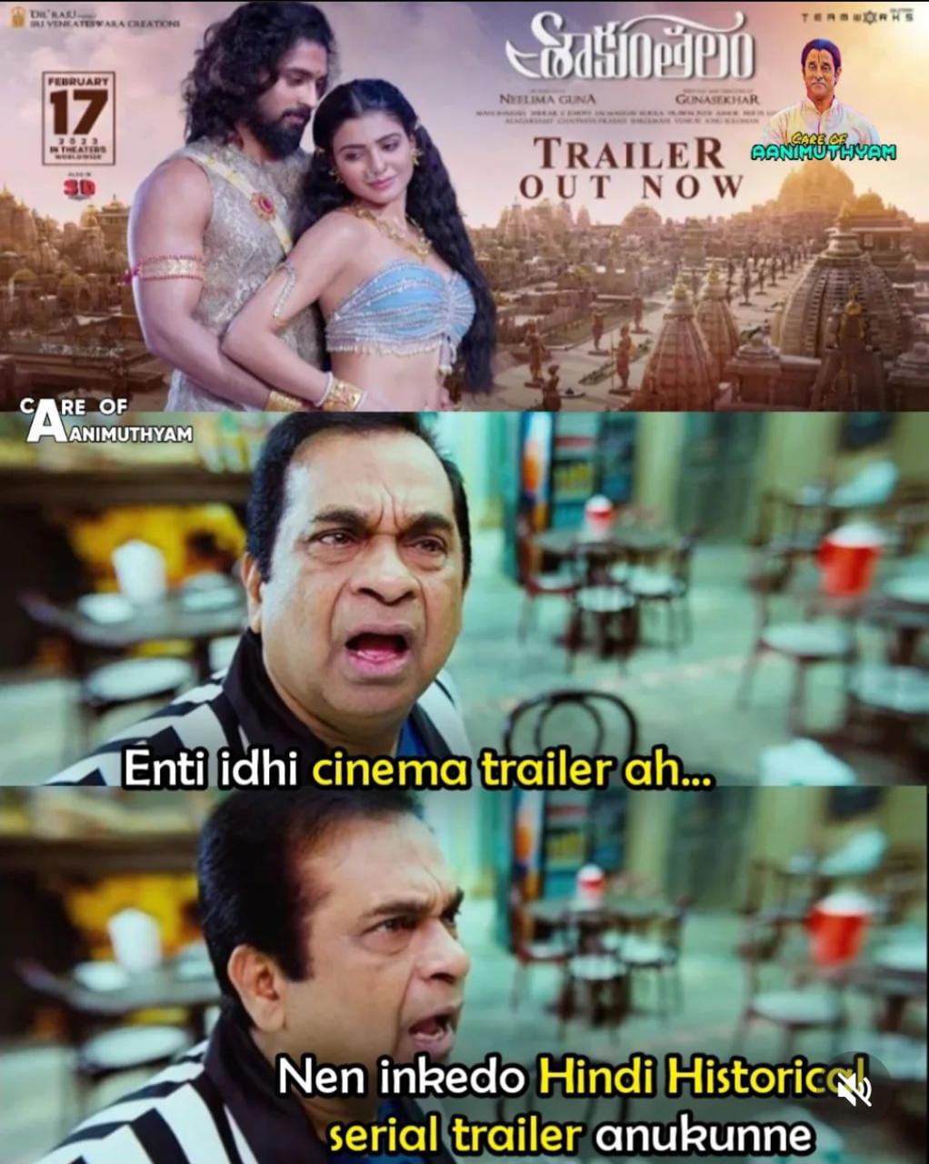 memes on shakunthalam movie trailer..!! 