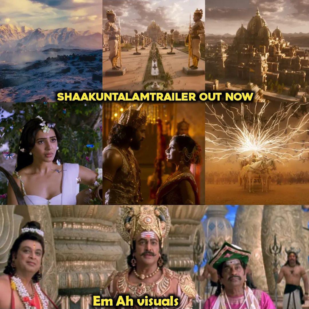 memes on shakunthalam movie trailer..!! 