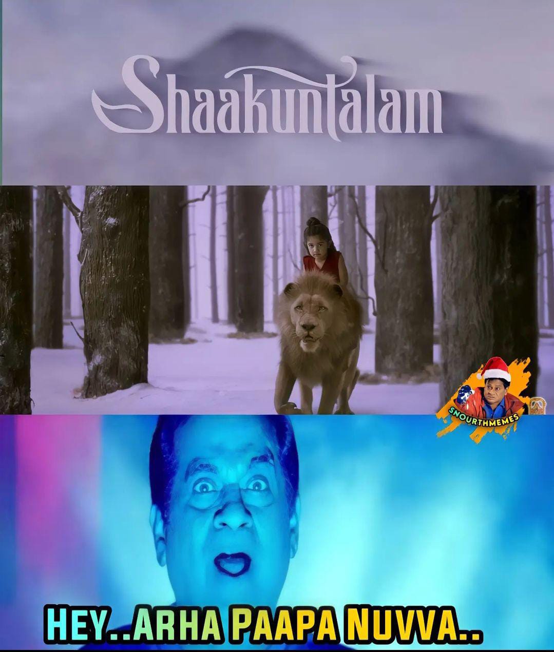 memes on shakunthalam movie trailer..!! 