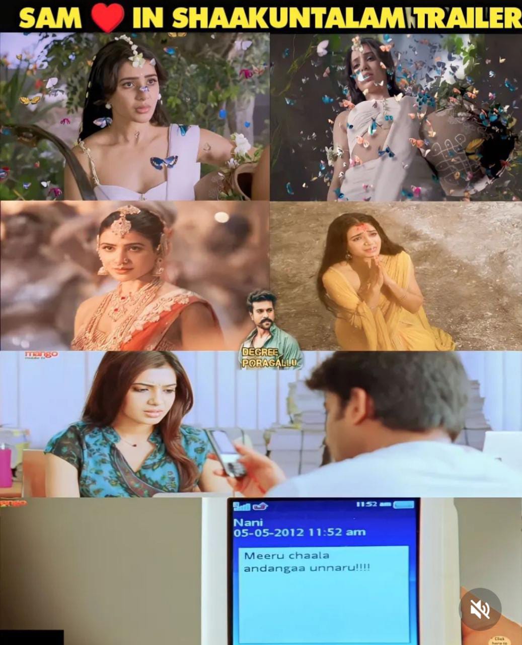 memes on shakunthalam movie trailer..!! 