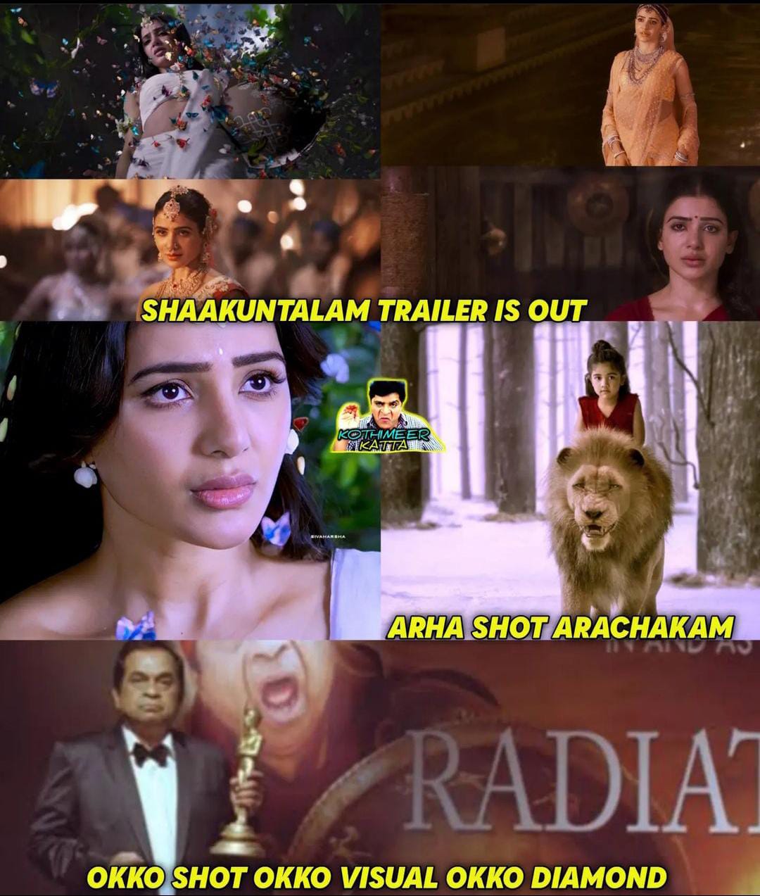 memes on shakunthalam movie trailer..!! 