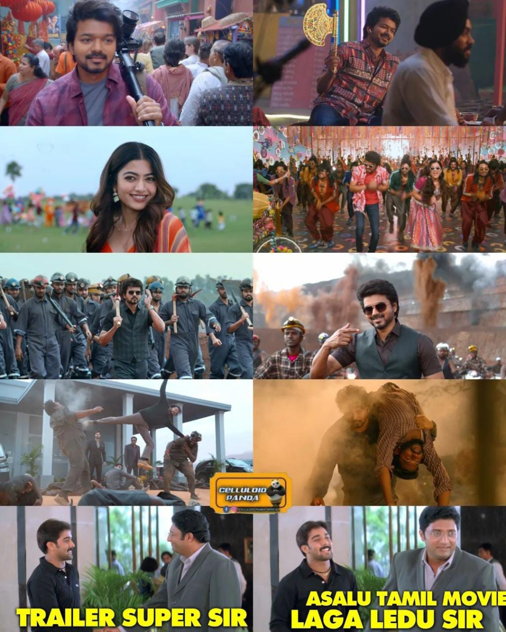 memes on thalapthy vijay varasudu movie trailer..!!