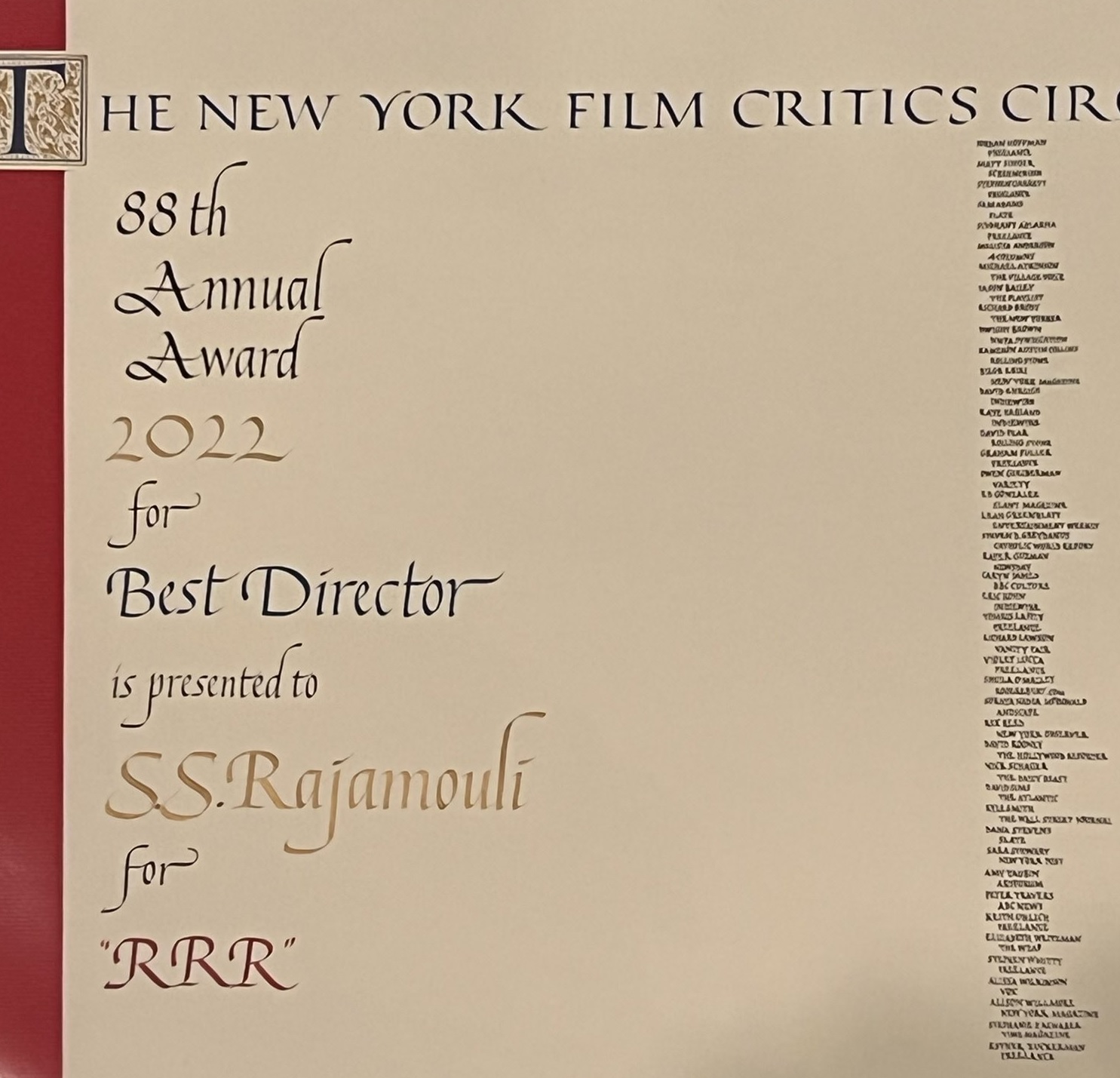 rajamouli gets new york critics award..
