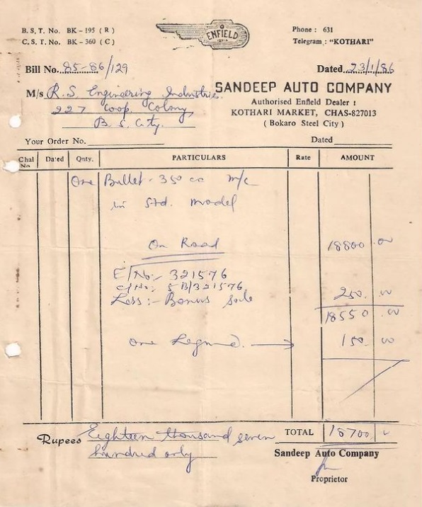 royal enfield old bike price