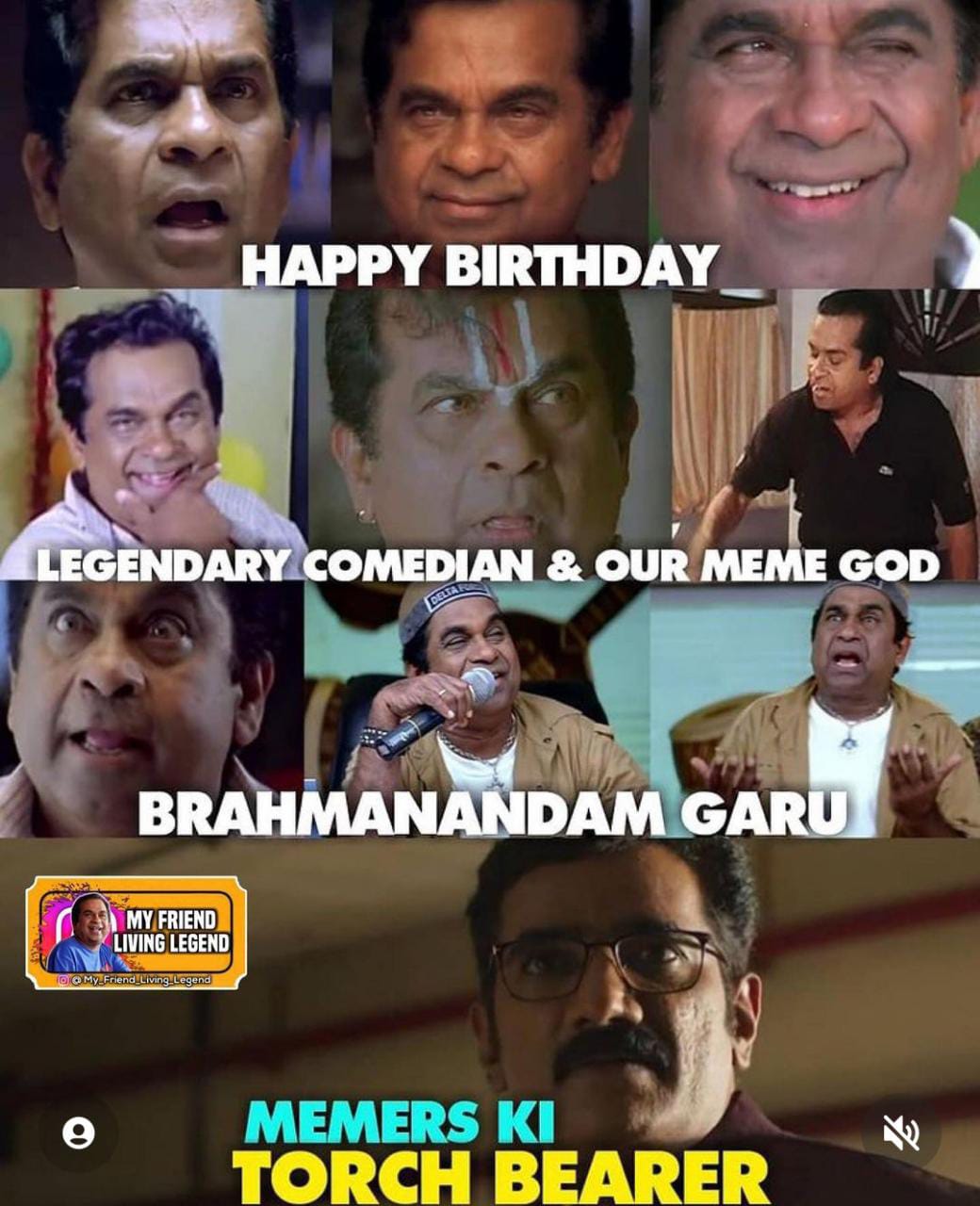 memes on bramhanandam birthday.. 