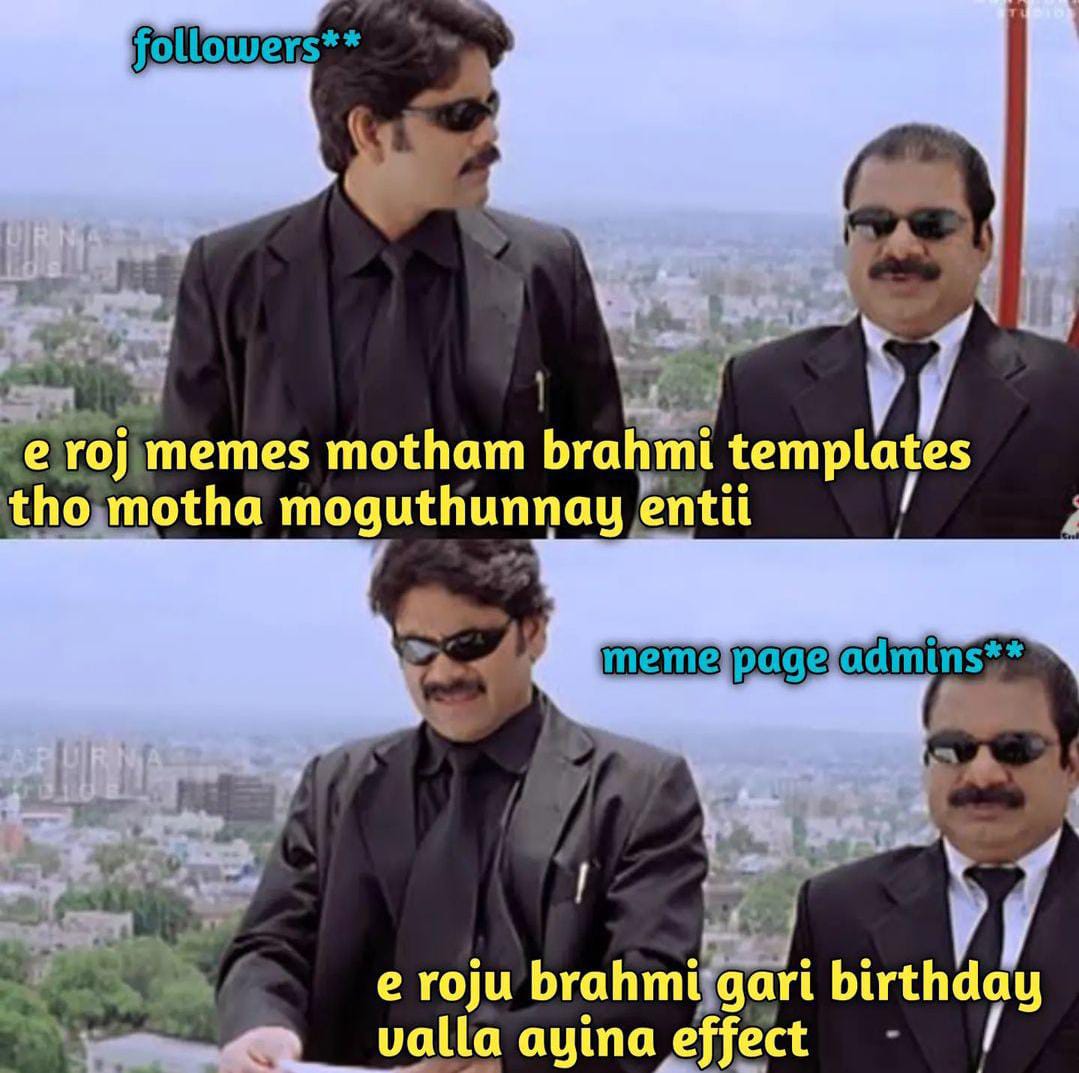 memes on bramhanandam birthday.. 