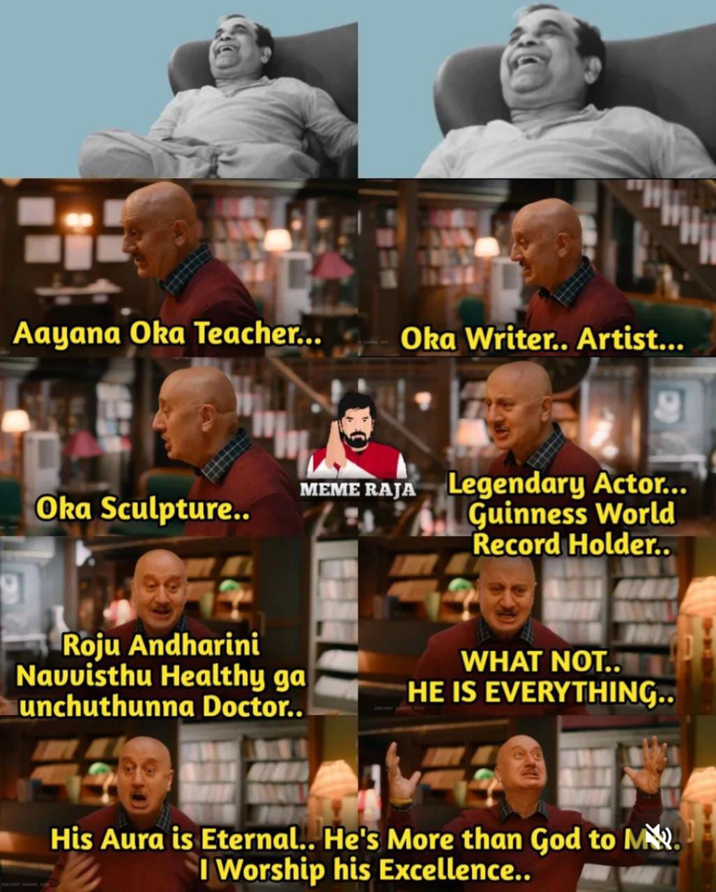memes on bramhanandam birthday.. 
