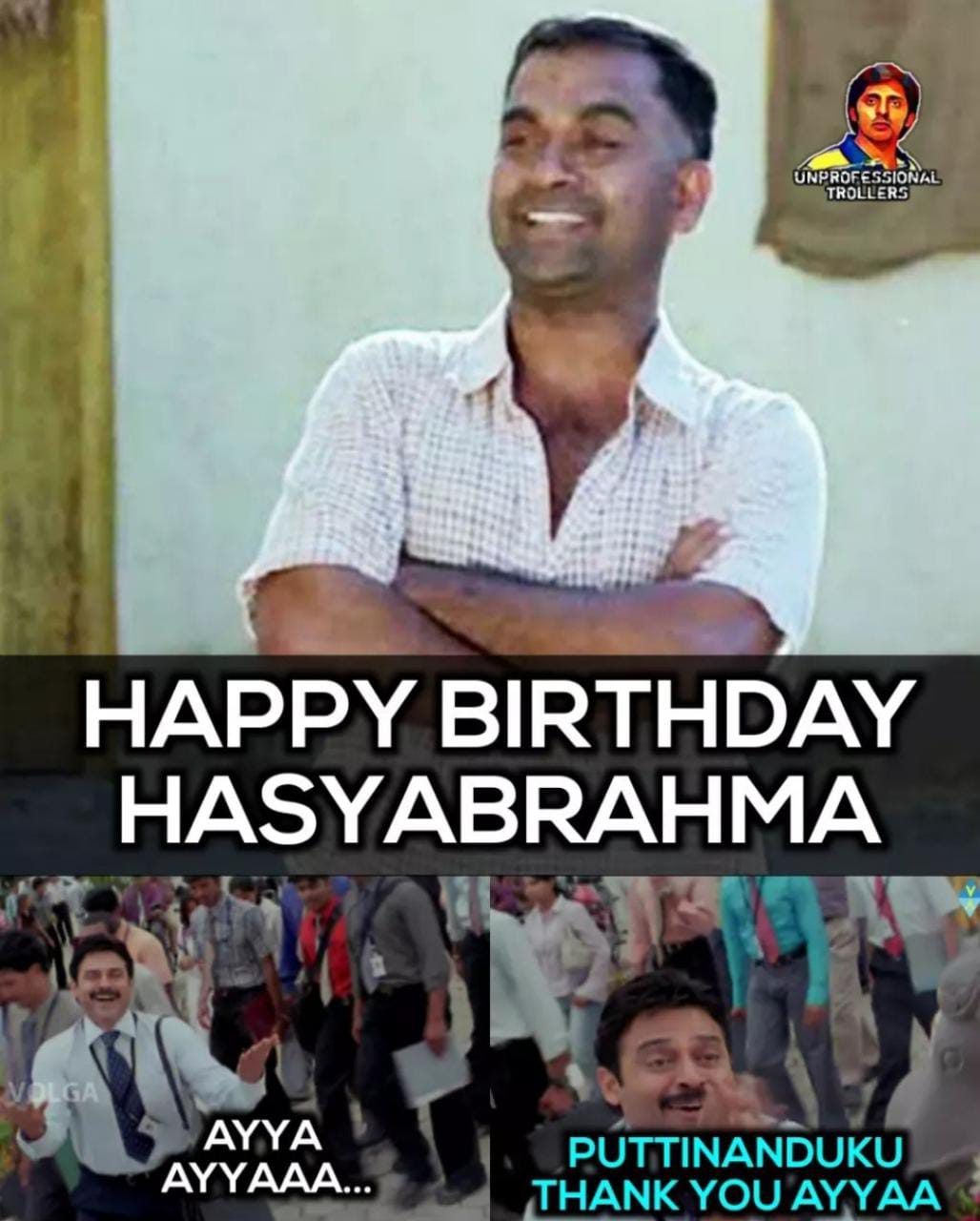memes on bramhanandam birthday.. 