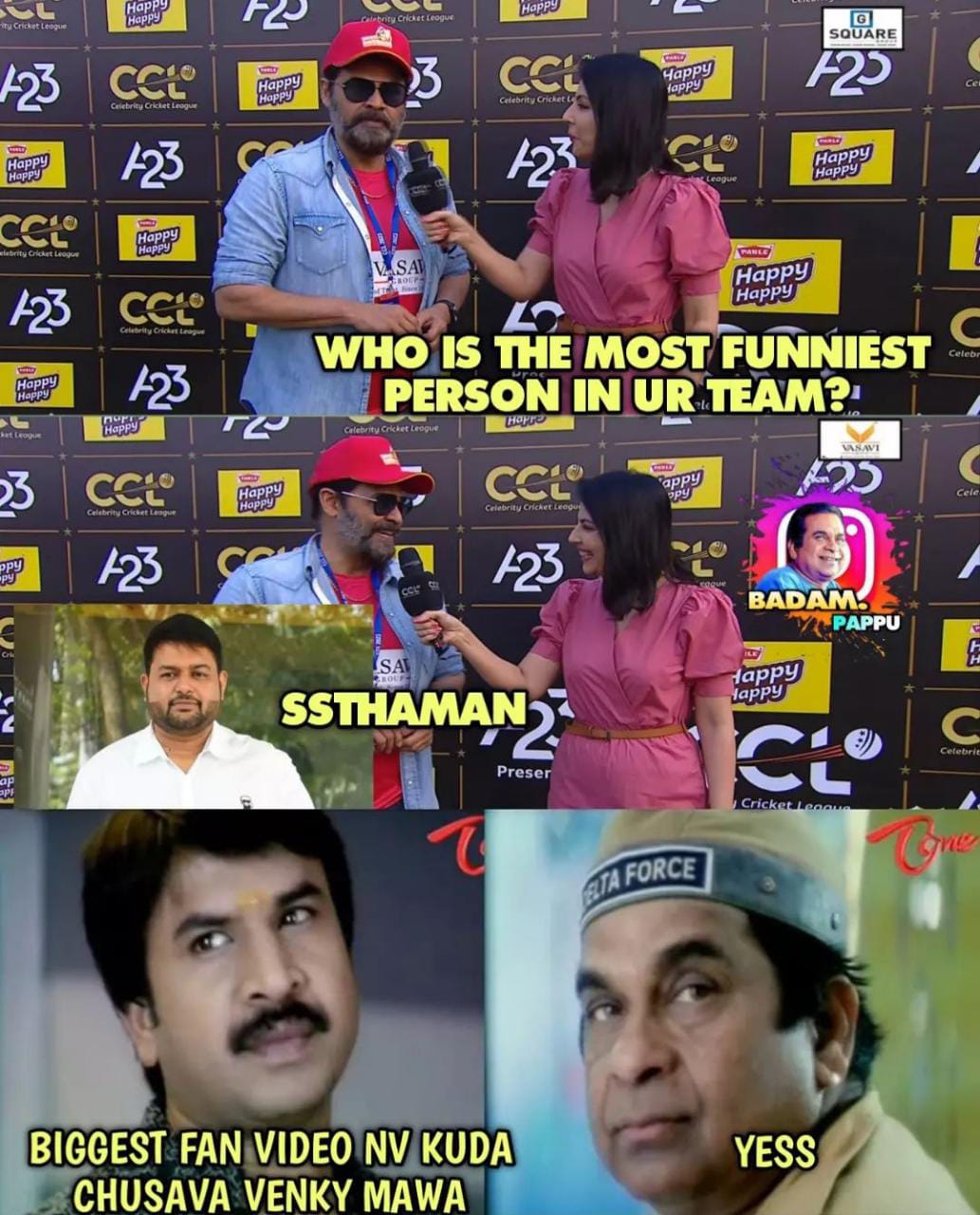 memes on telugu warriors victory..