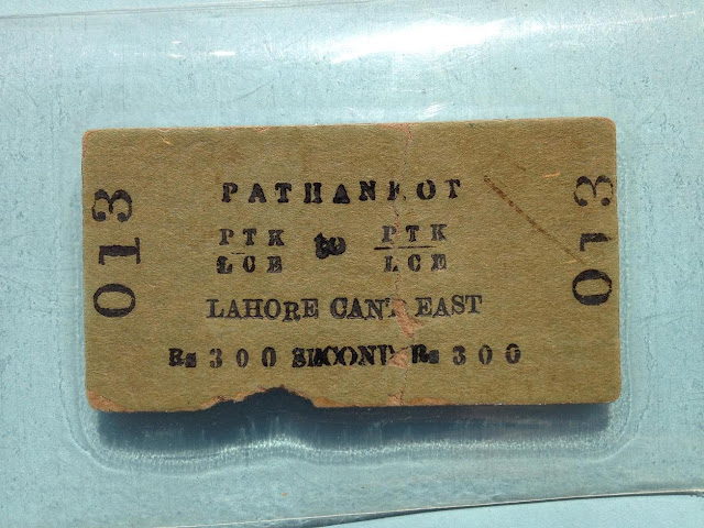 100 year old train ticket..