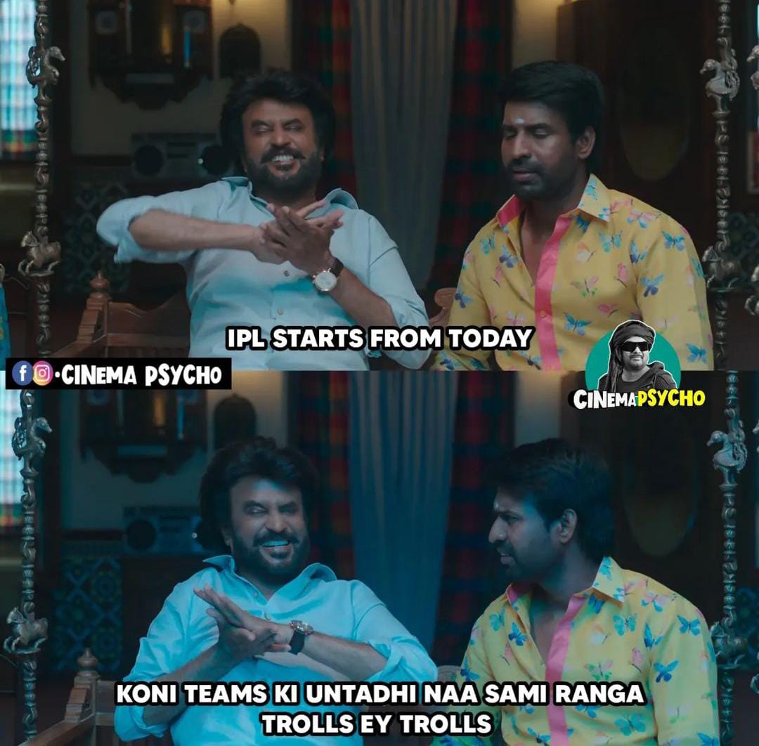 memes on IPL starting today..