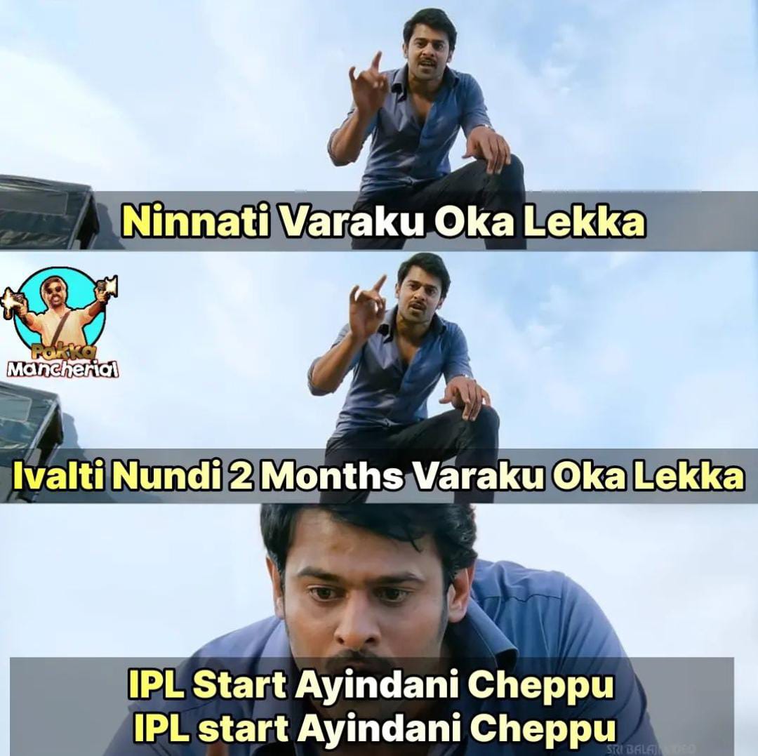 memes on IPL starting today..