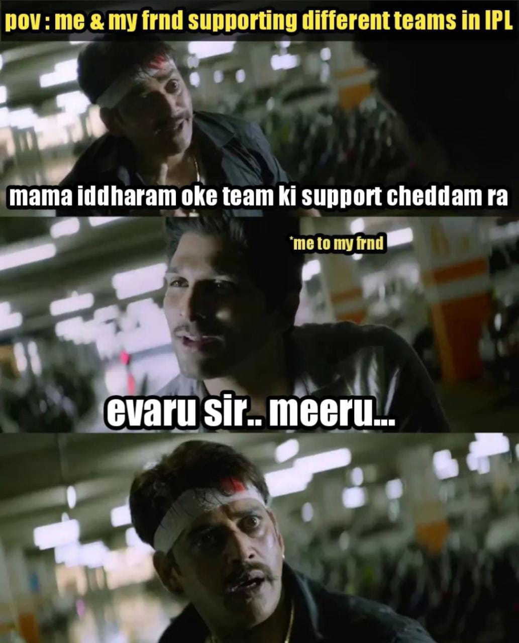memes on IPL starting today..