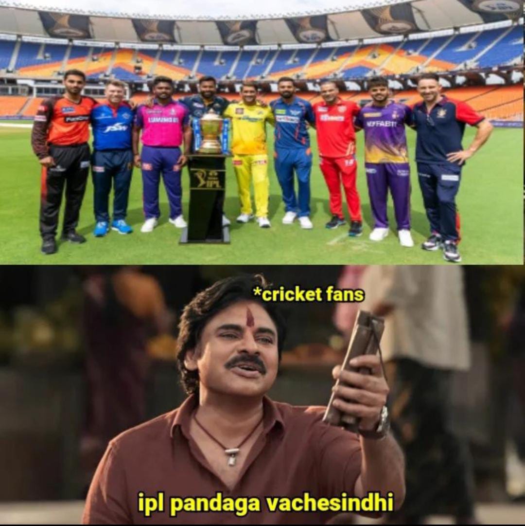 memes on IPL starting today..