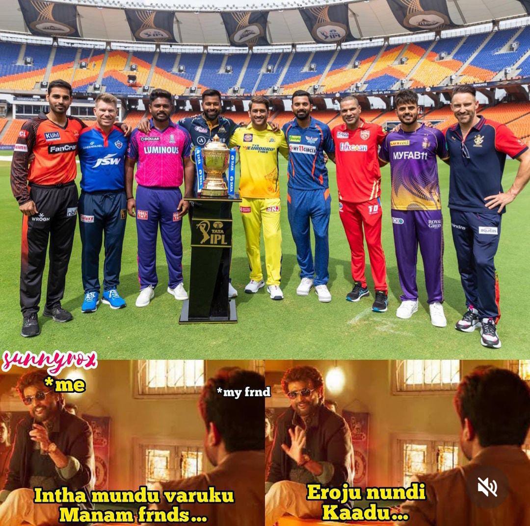 memes on IPL starting today..