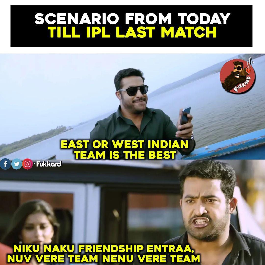 memes on IPL starting today..