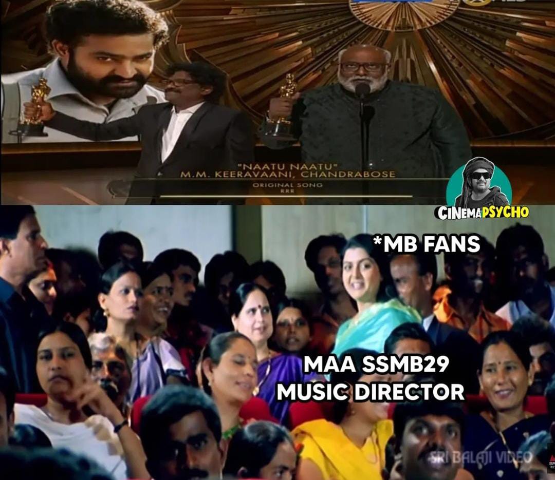 memes on RRR win oscar for 'natu natu' song..