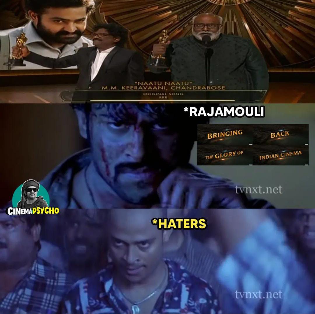 memes on RRR win oscar for 'natu natu' song..