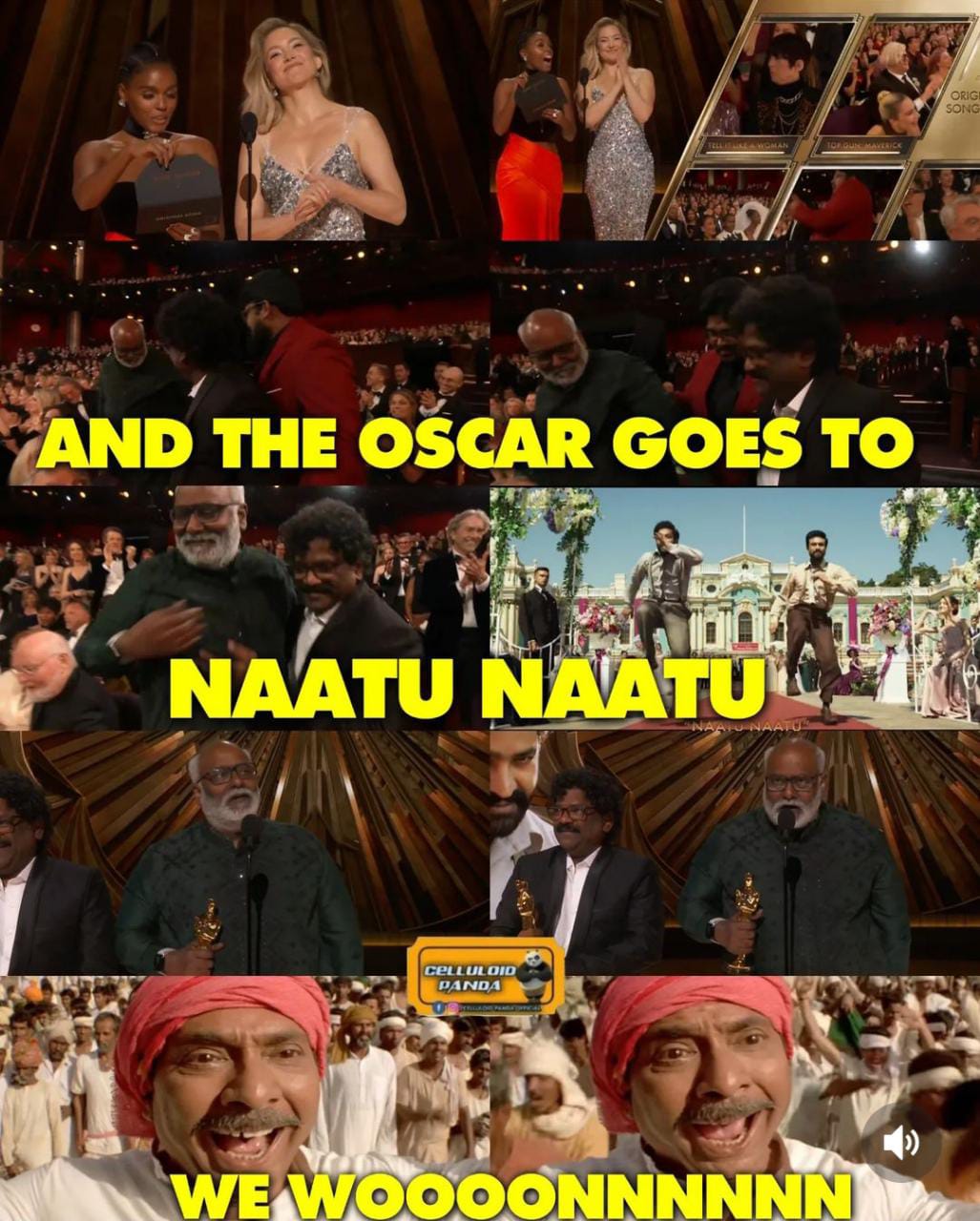 memes on RRR win oscar for 'natu natu' song..
