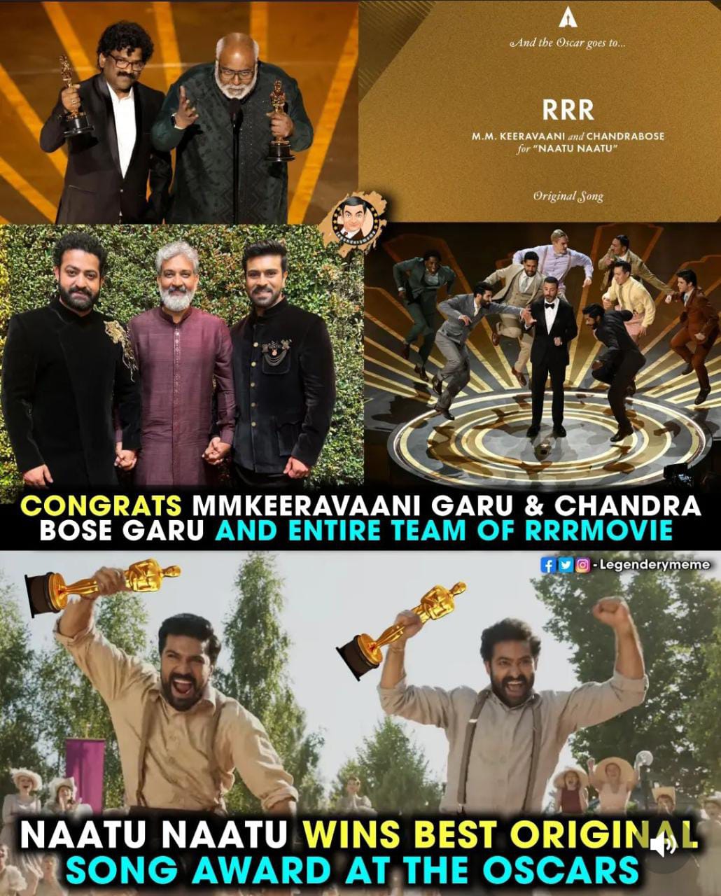 memes on RRR win oscar for 'natu natu' song..