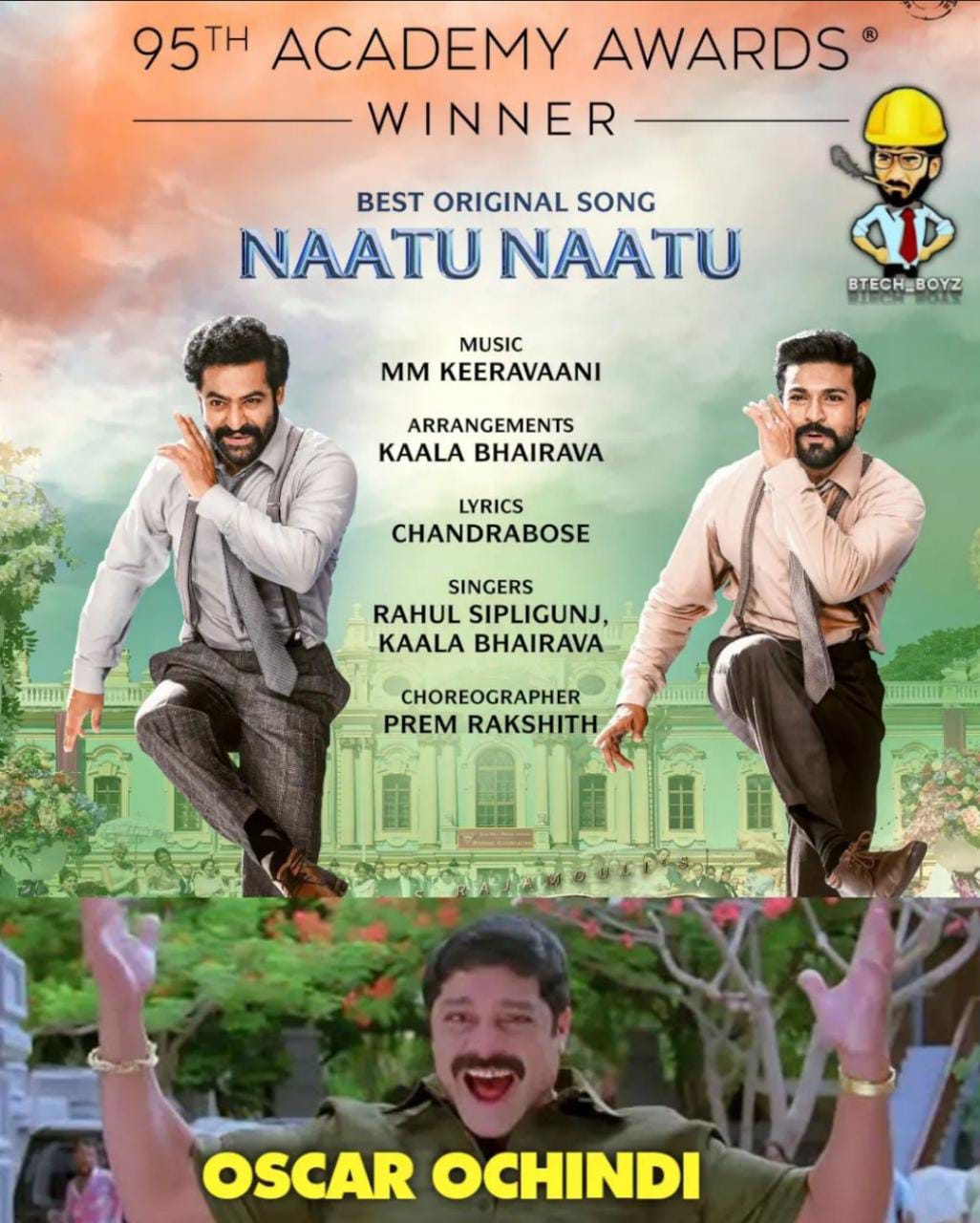 memes on RRR win oscar for 'natu natu' song..