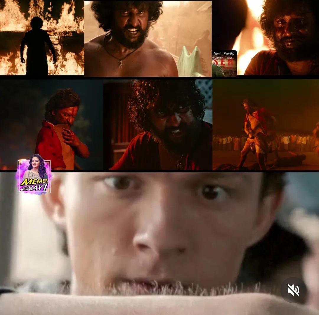 memes on nani's dasara movie trailer..!! 