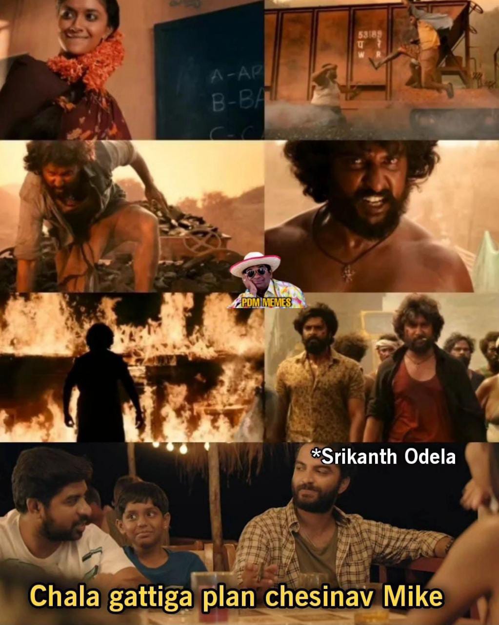 memes on nani's dasara movie trailer..!! 