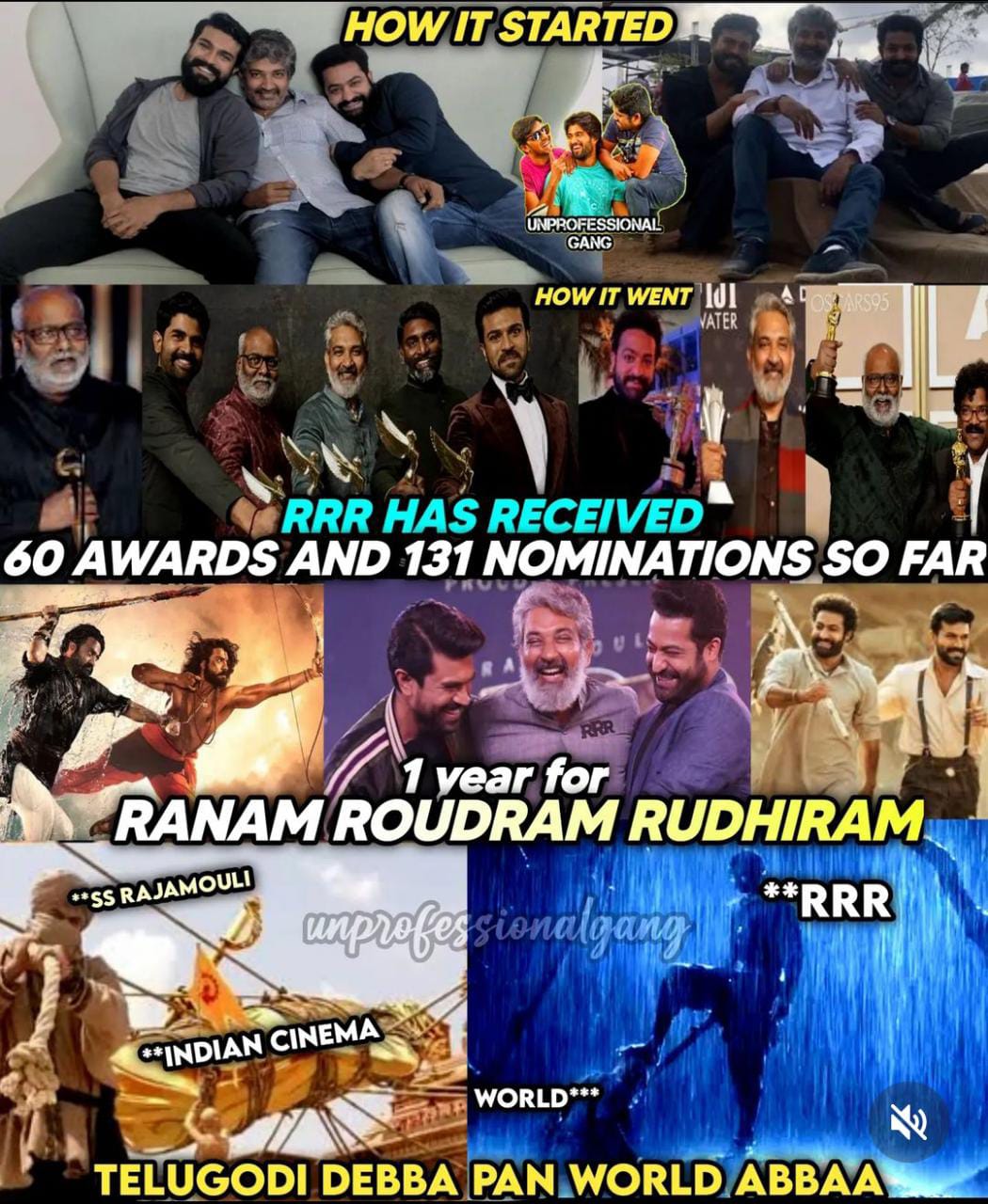 memes on one year for RRR..!! 