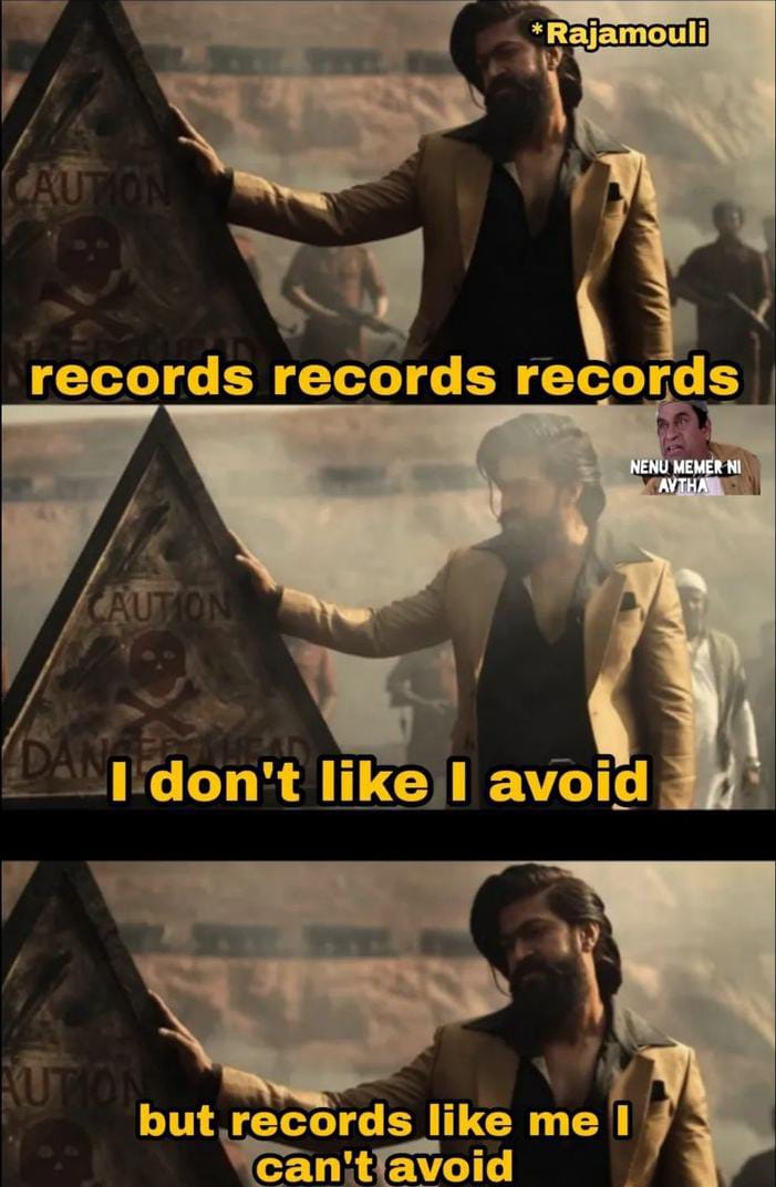 memes on one year for RRR..!! 