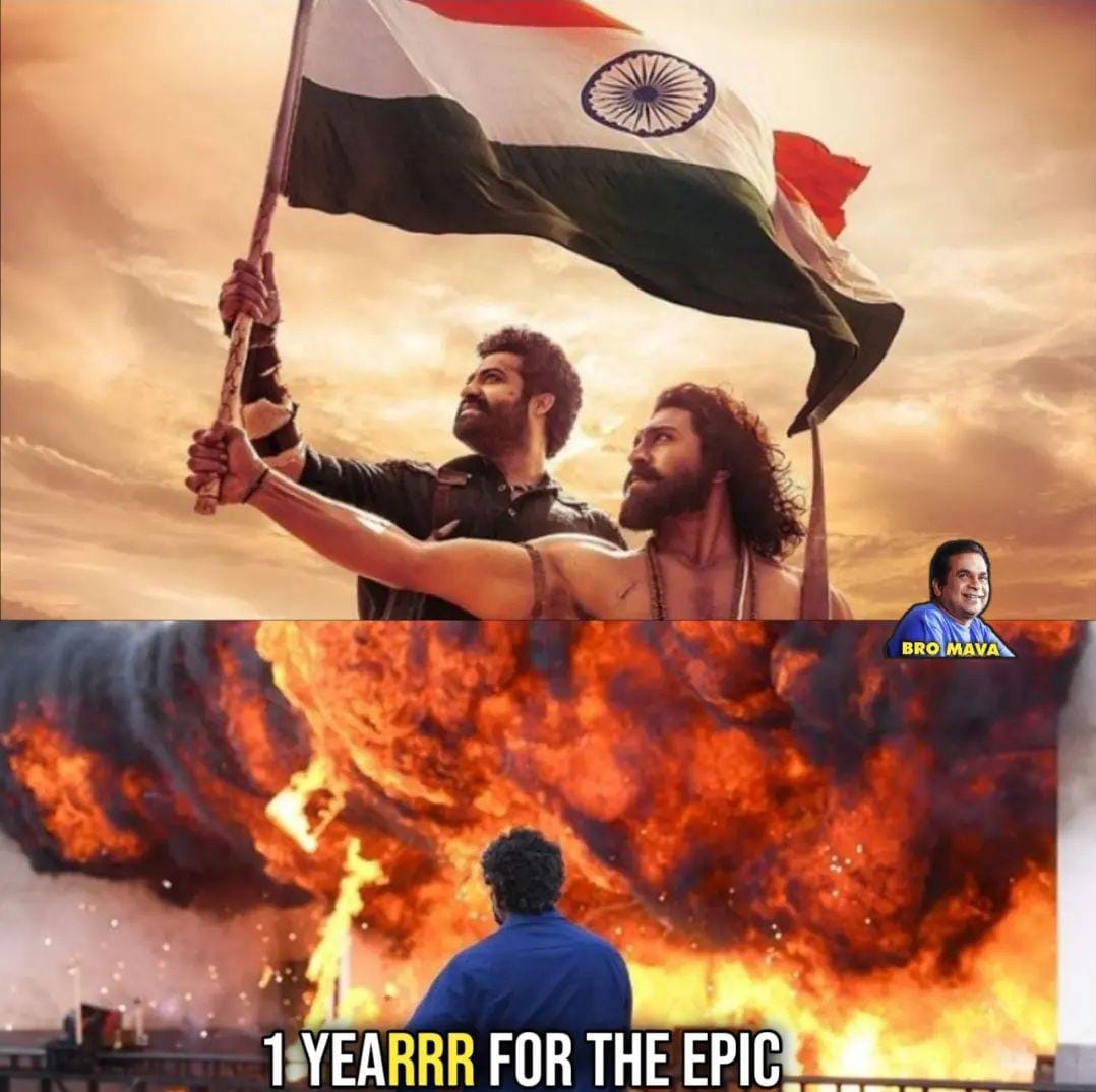 memes on one year for RRR..!! 