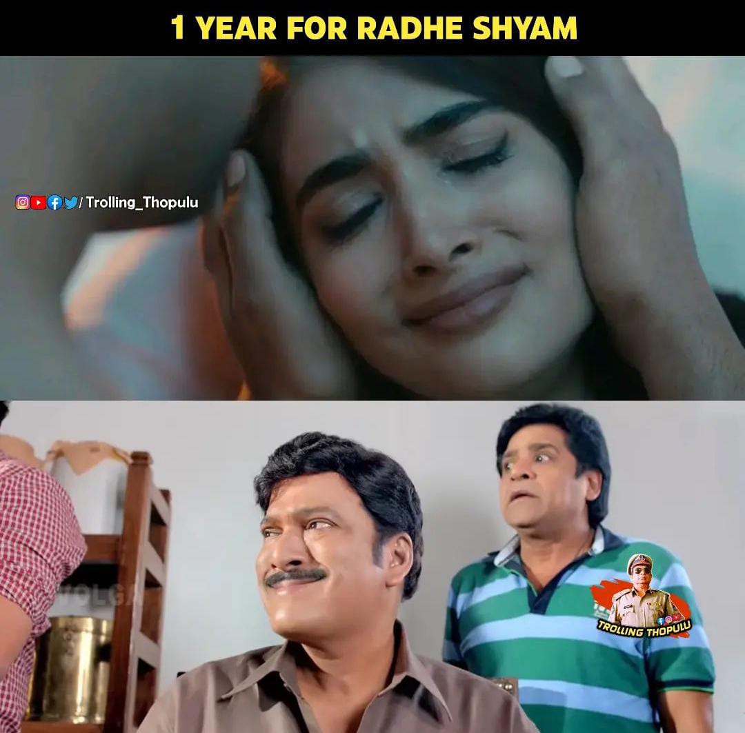 memes on one year for radheshyam..