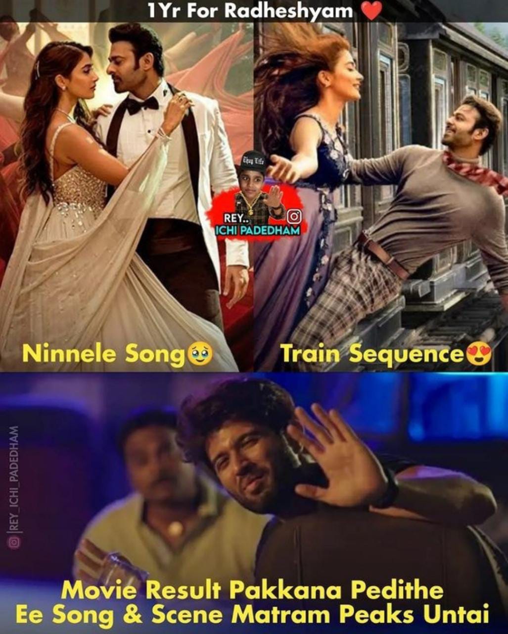 memes on one year for radheshyam..