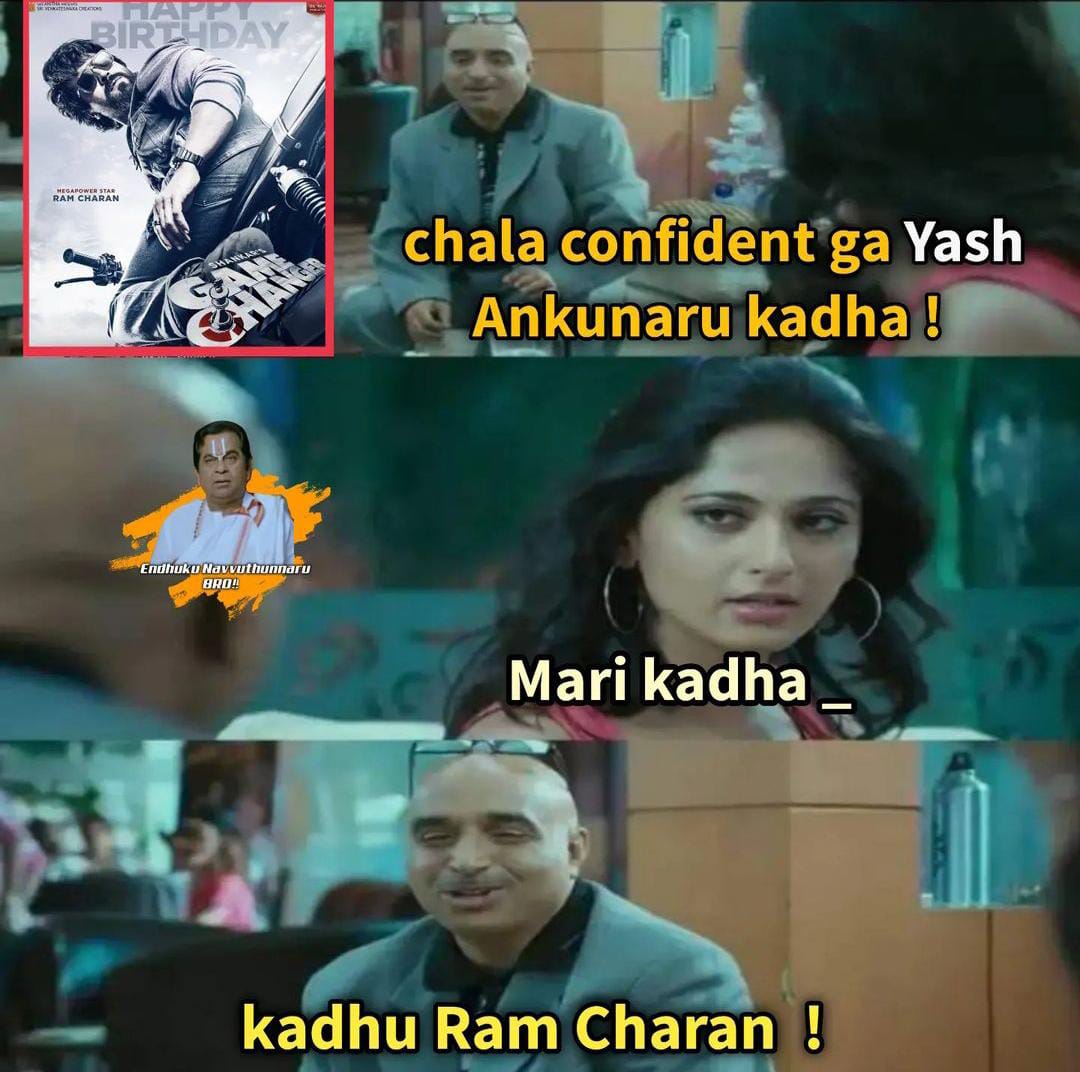 memes on ram charan - shankar game changer movie look..!!